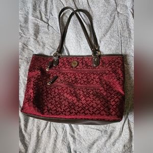 Burgandy TH bag